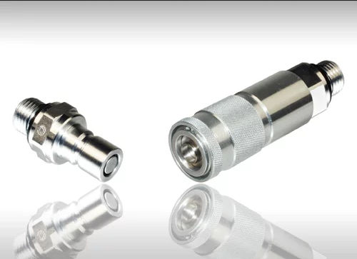 クイック接続部品 - FF - WALTHER-PRÄZISION - 油圧式 / 電気亜鉛メッキ鋼製 / 自動ロック式