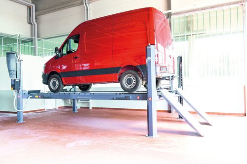 4柱リフト - CARLIFT II 5.0 - MAHA Maschinenbau Haldenwang GmbH & Co. KG - 5トン / 電動油圧 / 自動車用