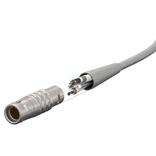シリコンで覆いかぶされたワイヤーハーネス - ODU GmbH & Co. KG - 過酷な環境用 / 医療用途 / 凹凸