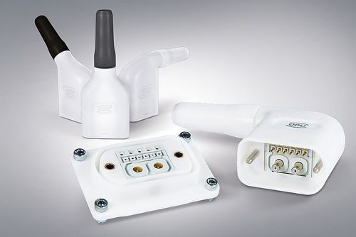 モジュール式コネクター - ODU-MAC® White-Line - ODU GmbH & Co. KG - ハイブリッド / 光ファイバー / DIN