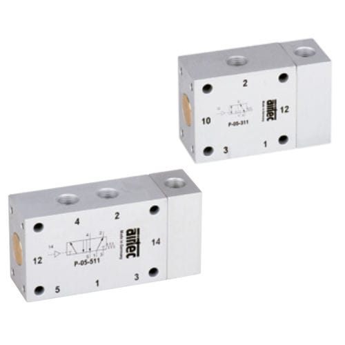 空気圧式空気圧方向制御弁 - P series - AIRTEC Pneumatic - スプール / パイロット / 3方向2位置
