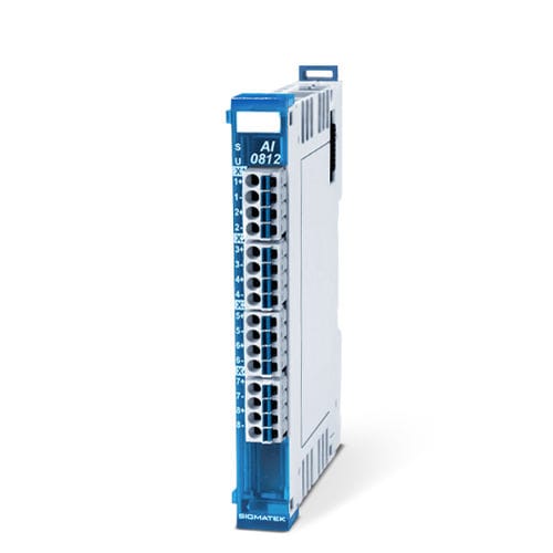 アナログ入力モジュール - AI 0812 - SIGMATEK GmbH & Co KG - アナログ入力8 / 温度 / DINレール