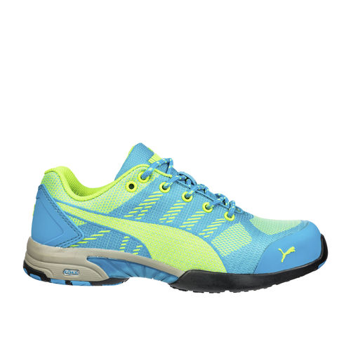 滑り防止安全靴 - CELERITY KNIT BLUE WNS LOW - PUMA SAFETY SHOES - 貫通防止 / 耐熱性 / 感電防止