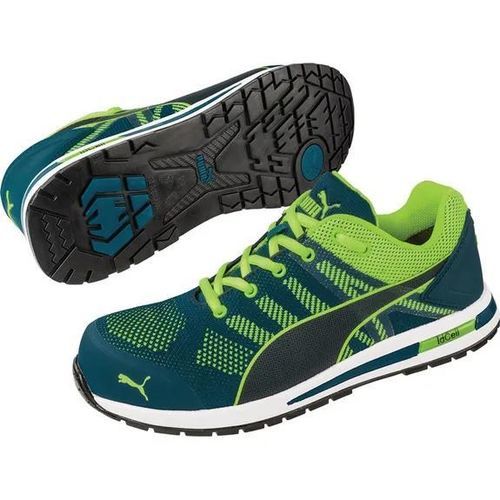 静電気防止安全靴 - Eleve Knit GREEN LOW - PUMA SAFETY SHOES - 耐熱性 / 貫通防止 / 滑り防止