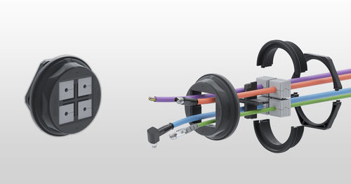 TPEケーブル用グロメット - KDS-R series - CONTA-CLIP Verbindungstechnik GmbH - ポリアミド製 / IP66 / 張力低減