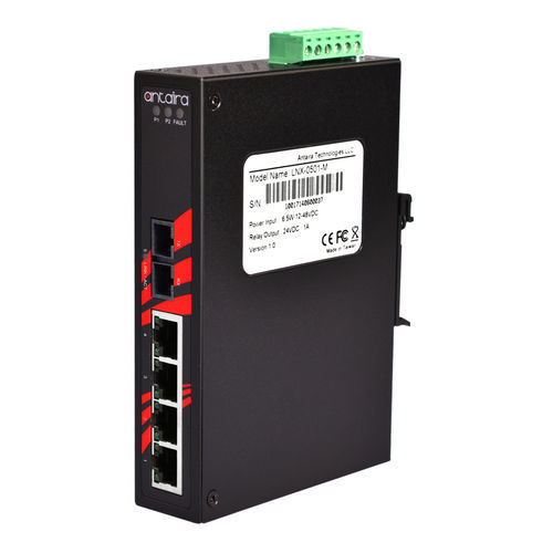 非管理型イーサネットスイッチ - LNX-0501-S3 - Antaira Technologies - 5 ポート / DINレール / 壁取付け