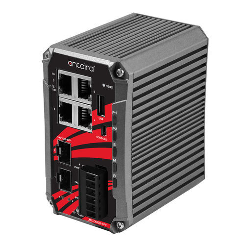 管理型イーサネットスイッチ - LMX-C602G-SFP-T-V2 - Antaira Technologies - 6 ポート / レベル 3 / ギガビットイーサネット