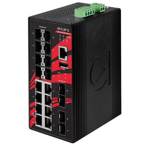管理型イーサネットスイッチ - LMP-2012G-SFP - Antaira Technologies - 20 ポート / レベル 3 / ギガビットイーサネット