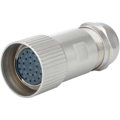 電子ケーブルコネクター - 7.110 series - HUMMEL - データ用 / 円形 / ねじロック式