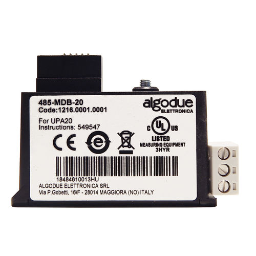 RS-485通信モジュール - 485-MDB-20, 1DO-20, 1DO-3DI-20 - Algodue Elettronica - Modbus