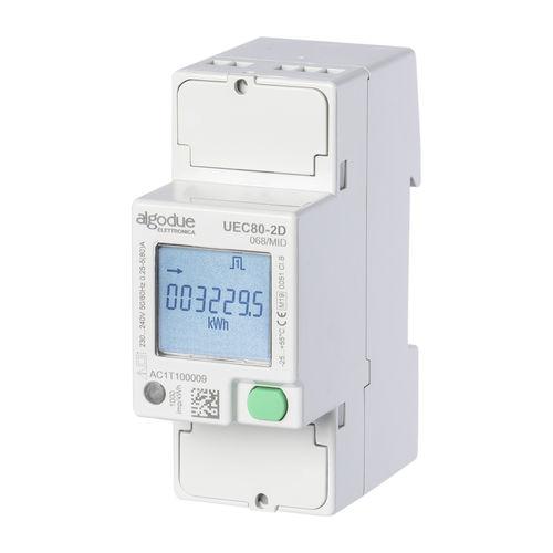単相電力量計 - UEC80-2D - Algodue Elettronica - DINレール / 50 Hz / 液晶ディスプレイ