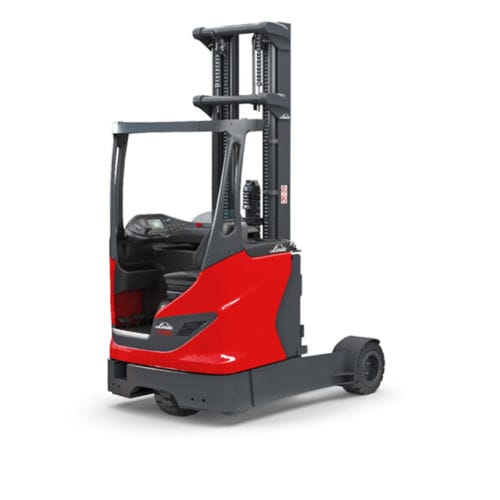電動式リーチ型フォークリフト - R G series - Linde Material Handling - 側面 / 狭通路用 / 倉庫用