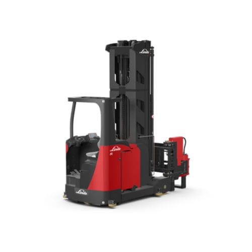 とても細い通路ターレット型フォークリフト - A series - Linde Material Handling - 電動式 / 側面 / 産業用