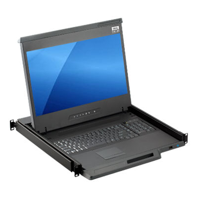 キーボード引出し付きラック - MKD6217 - Acnodes Corporation - コンソール / 液晶ディスプレイ用 / 内蔵型KVMスイッチ付き