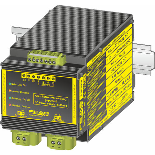電気二重層コンデンサ付き無停電電源装置 - SSE9024 - FEAS GmbH - オンライン / 電源付 / AC