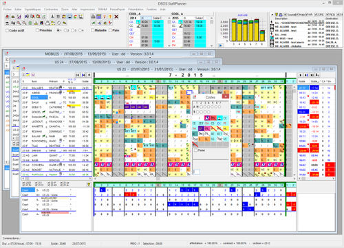 WMS（倉庫管理システム）ソフトウェア - StaffPlanner - DECIS SA - 人材管理用 / 制御 / データベース