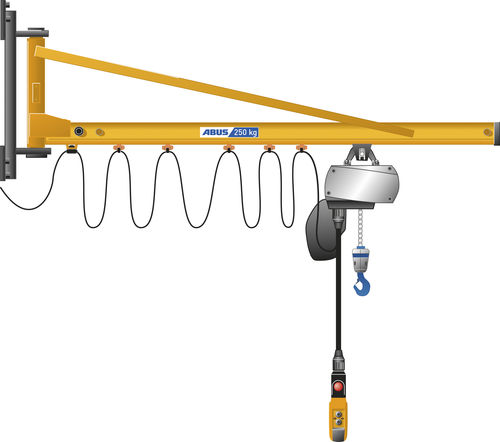 壁取り付け式ジブクレーン - LW - ABUS Kransysteme GmbH - 180° / 持ち上げ用