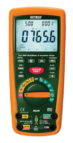 デジタルマルチメーター - MG300 - Extech - 携帯型 / 1000 V / 10 A