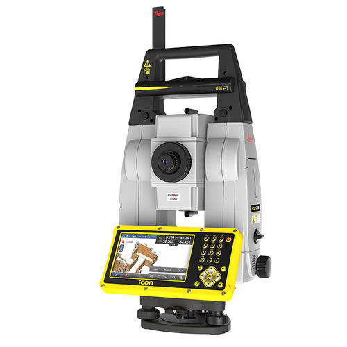 プリズム付総合 ステーション - iCON iCR80 - Leica Geosystems/ライカ - ロボット式 / フレキシブル
