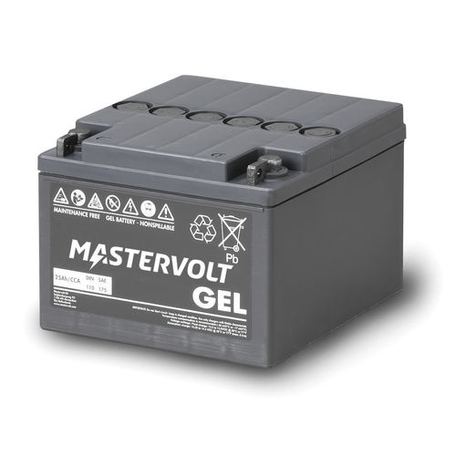 鉛酸ジェルバッテリーバッテリー - MVG 12/25 - Mastervolt - ブロック / 12ボルト / メンテナンスフリー