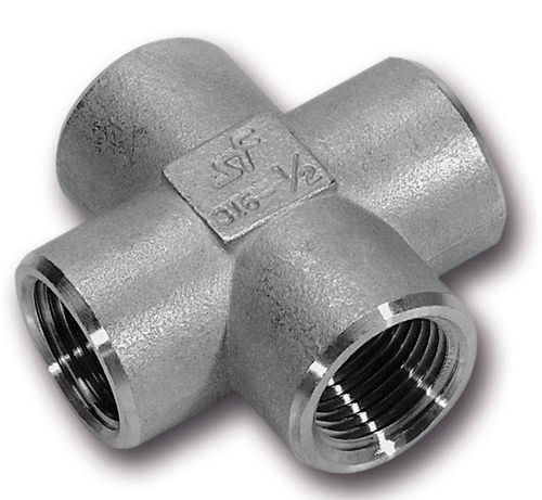 油圧式接続部品 - GF-136 G - Schwer Fittings - ねじ込み / 十字形 / ステンレス製