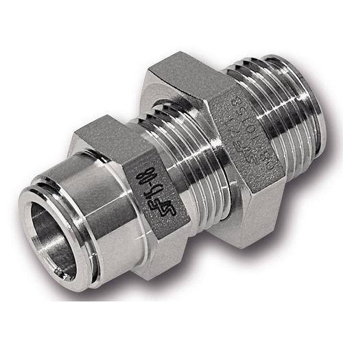 空圧式接続部品 - PI-BUH - Schwer Fittings - プッシュイン / ステンレス製 / オス