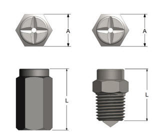 スプレー式ノズル - 1/8 - 2 1/2", max. 150 psi | SQ series - BEX - 液体用 / フルコーン
