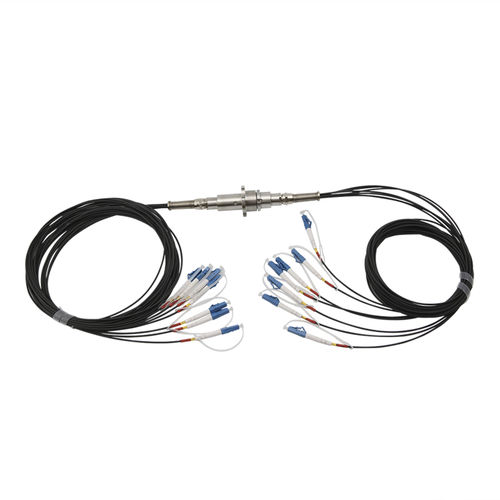電気光学スリップリング - LPFO-07N-A - JINPAT Electronics Co., Ltd. - 中実軸 / ステンレススチール製 / 光ファイバーロータリージョイント付き