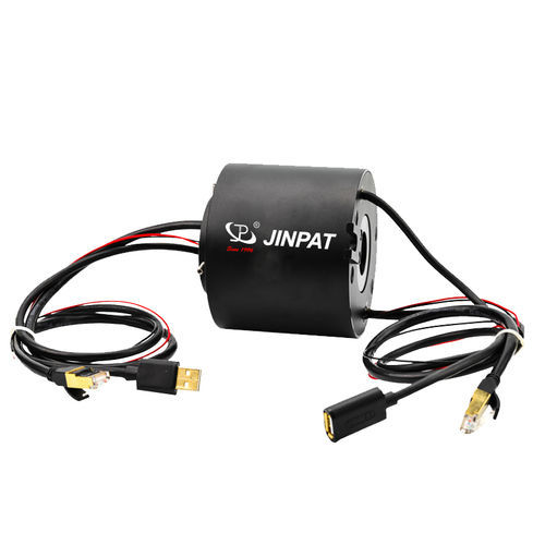 イーサネットスリップリング - LPT025-0202-E3-U2 - JINPAT Electronics Co., Ltd. - USB接続 / ギガビットイーサネット / パススルー回転軸