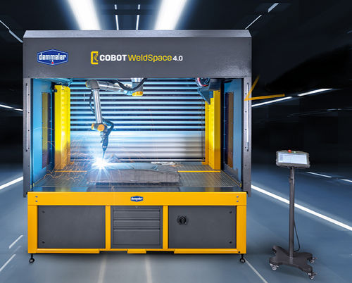 自動溶接機 - COBOT WeldSpace 4. - DEMMELER - スチール製金メッキ / コンパクト / 水冷式