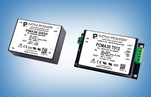 プリント基板用電源 - PMA30 S3,3 - MTM Power Messtechnik Mellenbach GmbH - AC/DC / 単一出力 / CE