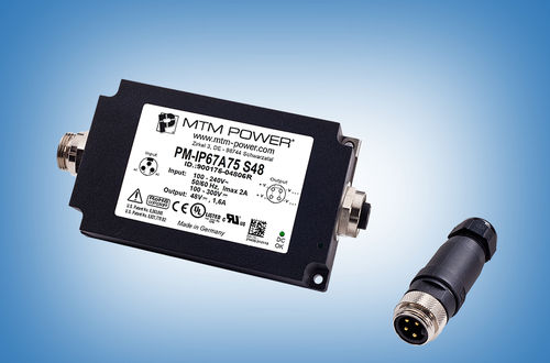 シャシー取り付け式電源 - PM-IP67A75 S12 - MTM Power Messtechnik Mellenbach GmbH - AC/DC / 単一出力 / IP67