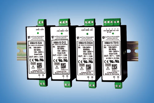 DINレール電源 - HMA15 D12 - MTM Power Messtechnik Mellenbach GmbH - AC/DC / デュアル出力 / CE