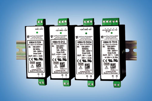 DINレール電源 - HMA15 T515 - MTM Power Messtechnik Mellenbach GmbH - AC/DC / トリプル出力 / CE