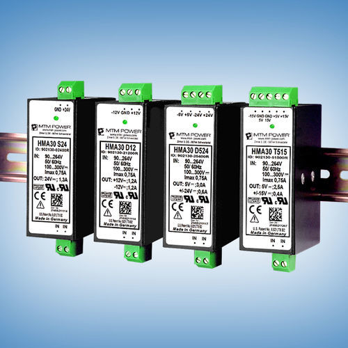 DINレール電源 - HMA30 D12 - MTM Power Messtechnik Mellenbach GmbH - AC/DC / デュアル出力 / CE