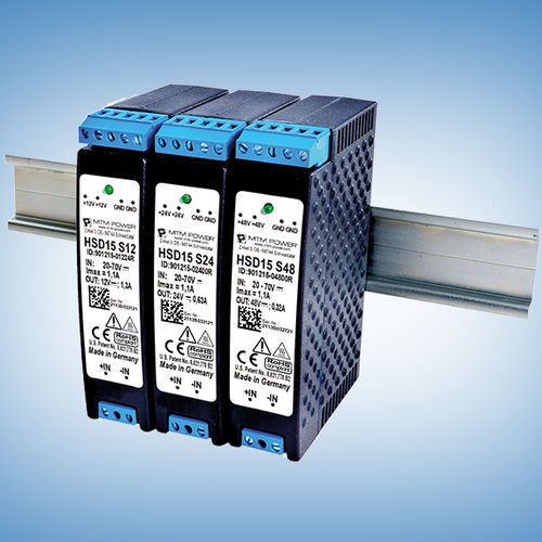 DINレール電源 - HSD15 S12 - MTM Power Messtechnik Mellenbach GmbH - DC/DC / 単一出力 / CE
