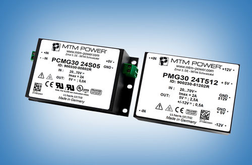 絶縁DC/DC 変換器 - PCMG30 24S05 - MTM Power Messtechnik Mellenbach GmbH - プリント基板 / シャシー取り付け式 / 産業用