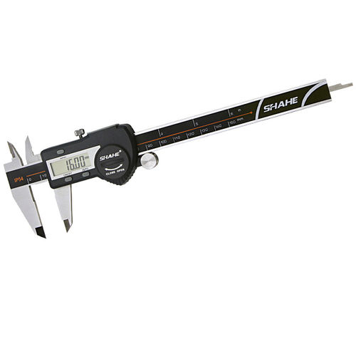デジタル ディスプレイ付きノギス - SHAHE/5110-150 0-150mm 0.01mm ±0.02mm/Digital Caliper IP54 - Wenzhou Sanhe Measuring Instrument Co., Ltd - ステンレススチール製 / データトランスミッション付