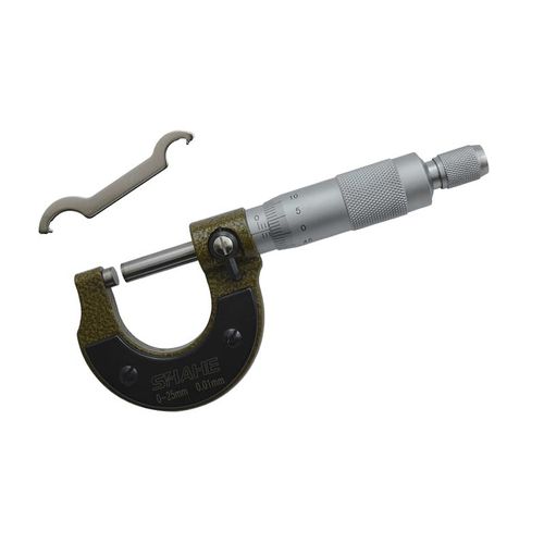 外側マイクロメーター - SHAHE/5201-25 0-25mm 0.01mm ±0.004mm/Outside Micrometer - Wenzhou Sanhe Measuring Instrument Co., Ltd - 高精度