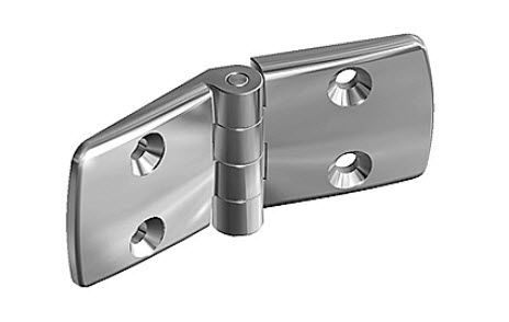 フラット蝶番 - max. 900 N  - FATH GmbH - ステンレススチール製 / ネジ留め / 180°