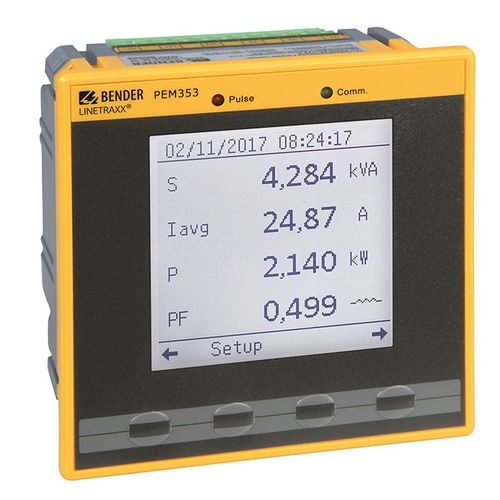 電圧測定器 - LINETRAXX® PEM353 - BENDER - AC電流 / 周波数 / 無効電力