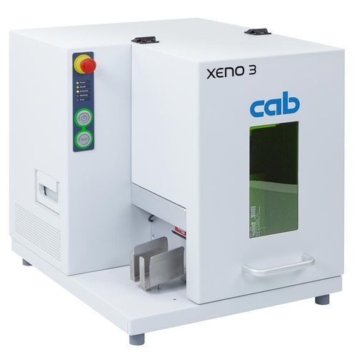 ファイバーレーザーマーキングシステム - XENO 3  - cab Produkttechnik GmbH & Co KG - パルス ファイバー　レーザー / プレート用 / 金属
