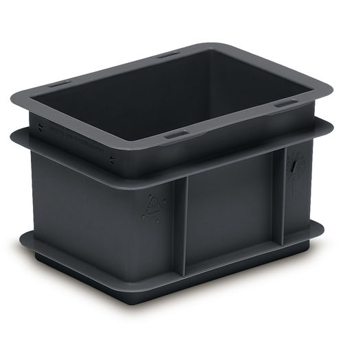 プラスチック製クレート - RAKO ESD  - Utz/UTZ - 積み重ね式 / 取っ手付き / 仕切り壁用