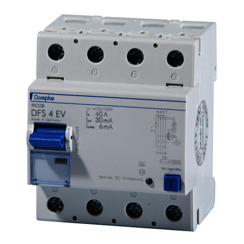 差動遮断器 - DFS 4 025-2/0,03-EV  - Doepke Schaltgeräte GmbH - 4極 / 自動 / タイプB