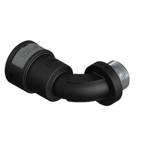 空圧式接続部品 - AWPA-PGM - FRÄNKISCHE Industrial Pipes GmbH & Co. KG - ねじ式 / 90°湾曲 / 金属製
