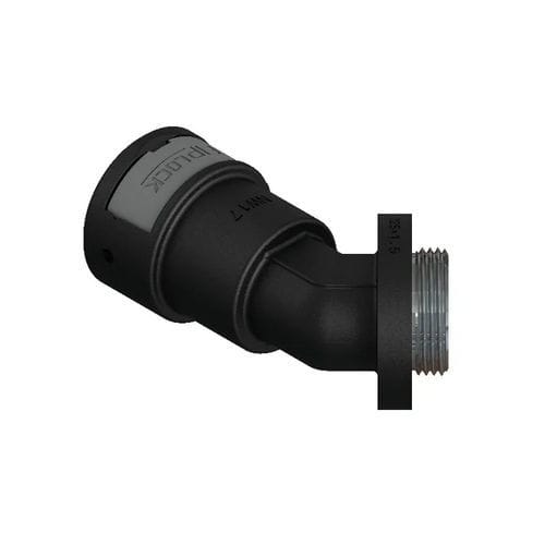 空圧式接続部品 - AAPA-MMK - FRÄNKISCHE Industrial Pipes GmbH & Co. KG - ねじ込み / 曲げ角度45° / 金属製