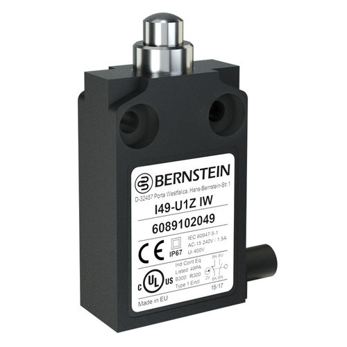 プランジャー付きリミット スイッチ - I49 - BERNSTEIN AG - フラット / IP67 / 安全用