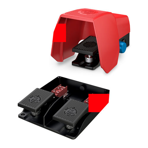 Acogedor フットペダルスイッチ オン/オフガード付きスイッチ 250V 10A 耐油性と耐食性に優れる イエロー | Acogedor フットペダルスイッチ オン⁄オフガード付きスイッチ