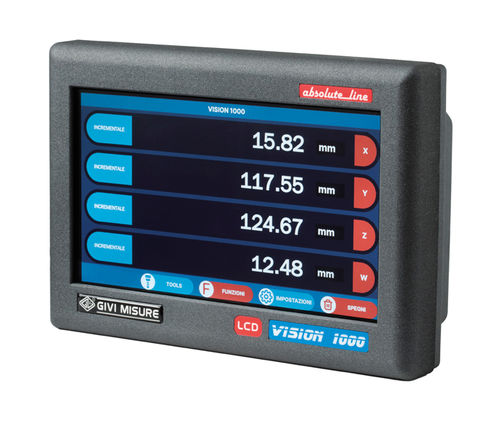 タッチスクリーン付きHMI - VI 1000 - GIVI MISURE - 埋め込み型 / パネル取り付け式 / TFT LCD