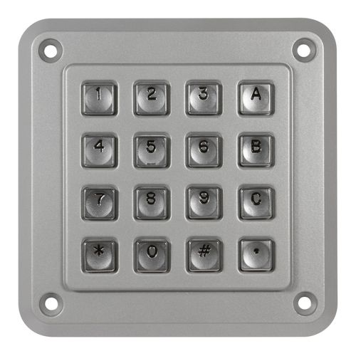16 キーキーパッド - 1K16T10 - Storm Interface - パネル設置用 / 金属製 / IP65